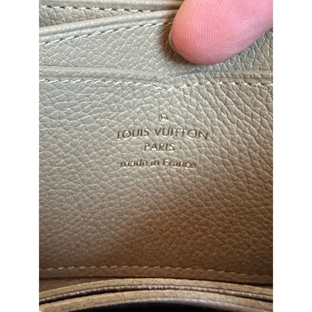 Louis Vuitton Monogram Giant Empreinte Leather Zippy Coin Wallet Green 41167
